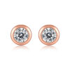 Moissanite perception bubble stud earrings S925 silver simple earrings silver jewelry source wholesale in stock