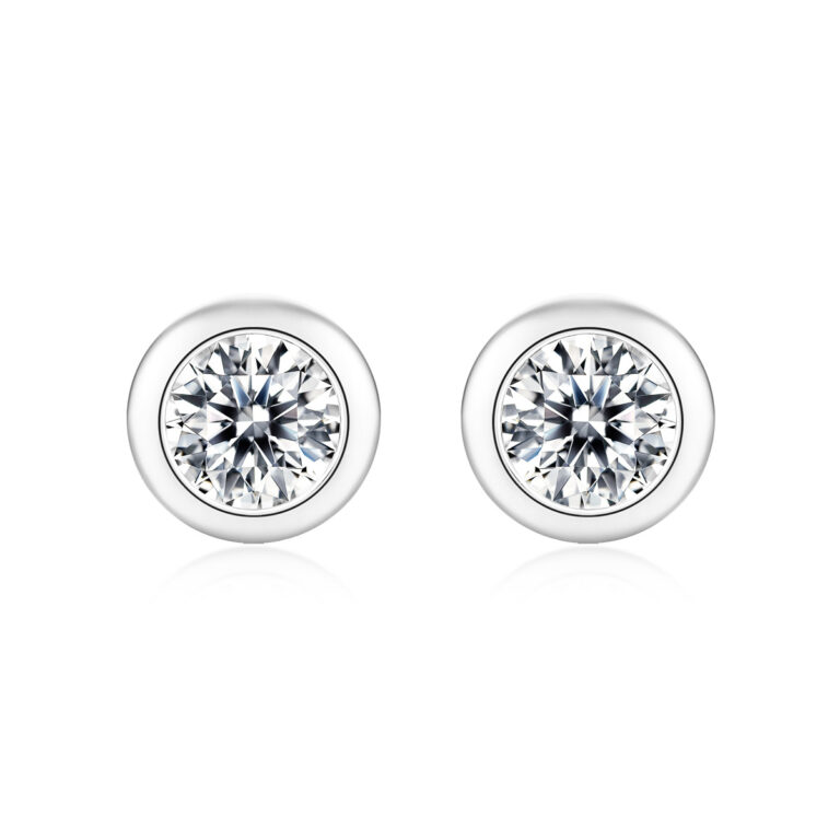 Moissanite perception bubble stud earrings S925 silver simple earrings silver jewelry source wholesale in stock