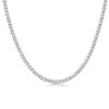 European and American layered 925 silver clavicle chain, light luxury high-end feel, Moissanite starry sky necklace, women's tennis chain in stock