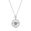 S925 Silver Necklace Moissanite Touch Pendant Women's Pendant with Chain Gift Accessories Gift Source Wholesale