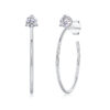 S925 Silver Graceful Afternoon Hoop Earrings Moissanite New Style Earrings Cross-border Hot Selling Jewelry Wholesale