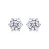 S925 Silver Tranquil Time Earrings Moissanite New Hoop Temu Cross-border Hot Selling Earrings In-stock Wholesale