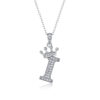 Popular 26 English letters necklace 925 silver for women, fashionable temperament Moissanite chain cross-border clavicle chain