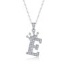 Popular 26 English letters necklace 925 silver for women, fashionable temperament Moissanite chain cross-border clavicle chain