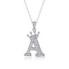 Popular 26 English letters necklace 925 silver for women, fashionable temperament Moissanite chain cross-border clavicle chain