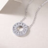 S925 Silver Necklace Moissanite Reciprocating Pendant Fashion Clavicle Chain Accessories Gift Source Wholesale in Stock