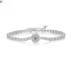 S925 Silver Moissanite Bracelet European and American New Style Light Luxury Jewelry Source Wholesale Chain