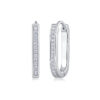 S925 silver back-and-forth earrings Moissanite new style hoop temu cross-border hot-selling earrings in stock wholesale