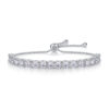 Simple 925 Silver Amazon Hot Selling Tennis Bracelet for Women High-end Luxury European and American Moissanite Bracelet