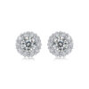 S925 silver earrings Moissanite star stud earrings new live broadcast cross-border hot-selling earrings wholesale in stock