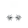 925 Silver Moissanite Snowflake Earrings Simple Earrings Source Live Hot Selling Silver Earrings In Stock for Dropshipping