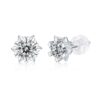 925 Silver Moissanite Snowflake Earrings Simple Earrings Source Live Hot Selling Silver Earrings In Stock for Dropshipping