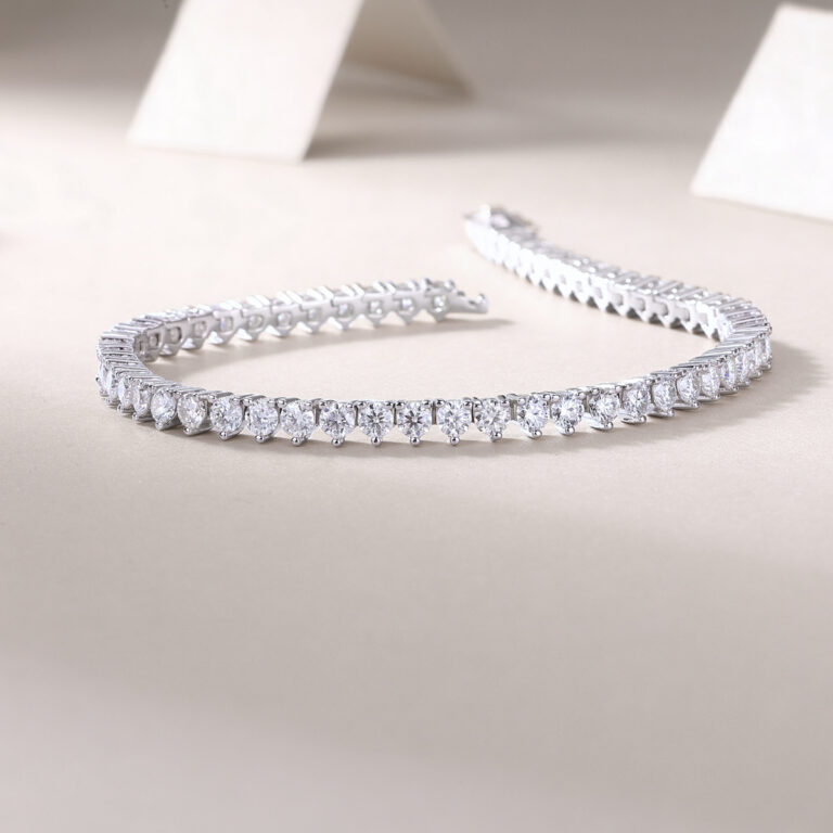 S925 silver mark bracelet Moissanite new style jewelry silver plated platinum TikTok live broadcast jewelry source wholesale