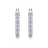 S925 Silver E13995 Earrings Moissanite New Model Hoop Earrings Tiktok Live Cross-border Hot Selling Jewelry Wholesale