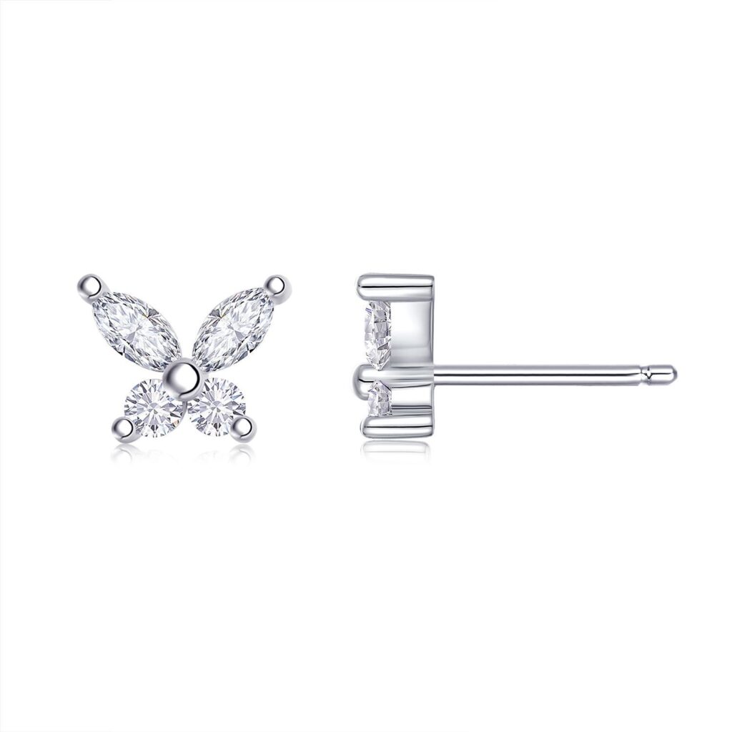 2.5mm earrings Moissanite cross-border earrings S925 silver TikTok live earrings Panyu factory wholesale