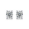 Moissanite earrings for women, bull head earrings, 925 silver plated with platinum, wholesale from source factory