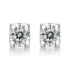 Moissanite earrings for women, bull head earrings, 925 silver plated with platinum, wholesale from source factory