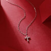 s925 Silver Jehovah Necklace Moissanite New Pendant Hot Sale In Stock Cross Clavicle Chain Wholesale