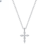 s925 Silver Jehovah Necklace Moissanite New Pendant Hot Sale In Stock Cross Clavicle Chain Wholesale