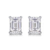 Simple and Fashionable New 925 Silver Earrings for Women with High-end Feel, Popular on Douyin Live Moissanite Earrings