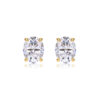 Autumn and winter simple Moissanite earrings 925 sterling silver Chanel style earrings with a touch of luxury Gold earrings in stock