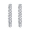 Cross-border large hoop S925 silver earrings Moissanite hoop temu Amazon hot-selling earrings wholesale