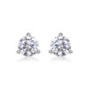 Stud Earrings S925 Silver Moissanite Fixed Earrings Simple Silver Jewelry Plated 18K Gold Earrings Live Broadcast Spot Delivery