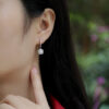 S925 silver Moissanite Youthful Earrings new long earrings live broadcast hot-selling jewelry in stock wholesale