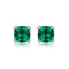 S925 Silver Earrings New Studs Cultivated Emerald Source In-Stock Hot-Selling Earrings Factory Direct