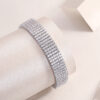 2.0mm Bracelet 5 Rows Moissanite New S925 Silver Bangle Cross-border Amazon Hot Selling Jewelry In Stock Wholesale