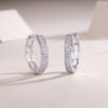 S925 Silver Firefly Light Earrings Moissanite New Hoop Tiktok Live Cross-border Hot Selling Earrings Wholesale