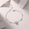 S925 silver bracelet Moissanite new style jewelry silver plated platinum silver jewelry source factory wholesale