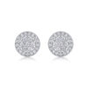 Stud Earrings S925 Silver Moissanite Earrings Simple Silver Jewelry Plated 18K Gold Earrings Live Hot Sale Source Wholesale