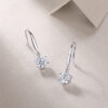 S925 Silver Earrings Moissanite Dancing Wind Long Earrings New Live Hot Selling Earrings Source Wholesale