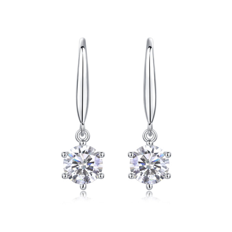 S925 Silver Earrings Moissanite Dancing Wind Long Earrings New Live Hot Selling Earrings Source Wholesale