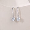 S925 Silver Earrings Moissanite Dancing Wind Long Earrings New Live Hot Selling Earrings Source Wholesale