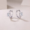 S925 silver centripetal departure earrings Moissanite new earrings live broadcast cross-border hot-selling earrings in stock source