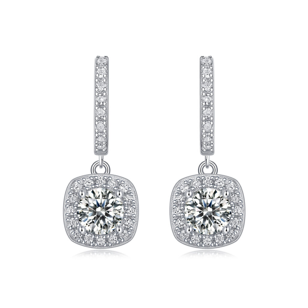 S925 silver earrings Moissanite Dream Seeker long earrings new live broadcast hot-selling earrings in stock wholesale