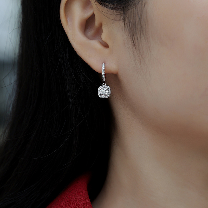 S925 silver earrings Moissanite Dream Seeker long earrings new live broadcast hot-selling earrings in stock wholesale