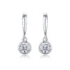 Minimalist niche design S925 silver ear hooks new Amazon hot-selling earrings temperament Moissanite earrings in stock