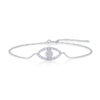 Minimalist Niche Temperament Moon-Shaped 925 Silver Bracelet Internet Celebrity Hot-Selling Versatile Cross-Border Hot-Selling Moissanite Bracelet