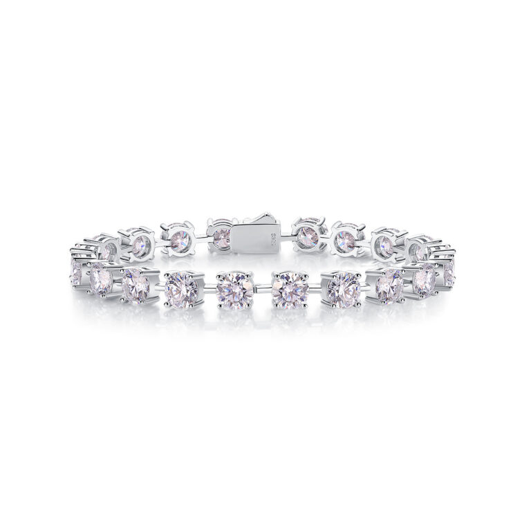 6.5mm Moissanite 1 Carat Time's Promise Bracelet Cross-border Hot Sale S925 Silver Bracelet Foreign Trade Jewelry Wholesale