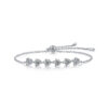 S925 Silver Dream Color Diffuse Bracelet Moissanite New Style Jewelry Silver Plated Platinum Silver Jewelry Source Factory Wholesale