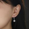 S925 Silver Earrings Moissanite Studs New Cross-border Live Broadcast Hot Sale Hoop Jewelry Source Direct Supply