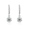 S925 Silver Earrings Moissanite Studs New Cross-border Live Broadcast Hot Sale Hoop Jewelry Source Direct Supply