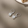 S925 Silver Earrings Moissanite Studs New Cross-border Live Broadcast Hot Sale Hoop Jewelry Source Direct Supply