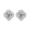 S925 Silver Earrings Moissanite New Annual Earrings Fashion Trend Flower Earrings Source Stock Wholesale