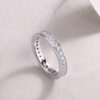 S925 Silver Trajectory Ring Open Ring New Moissanite Ring Cross-border Amazon Hot Sale In-stock Wholesale