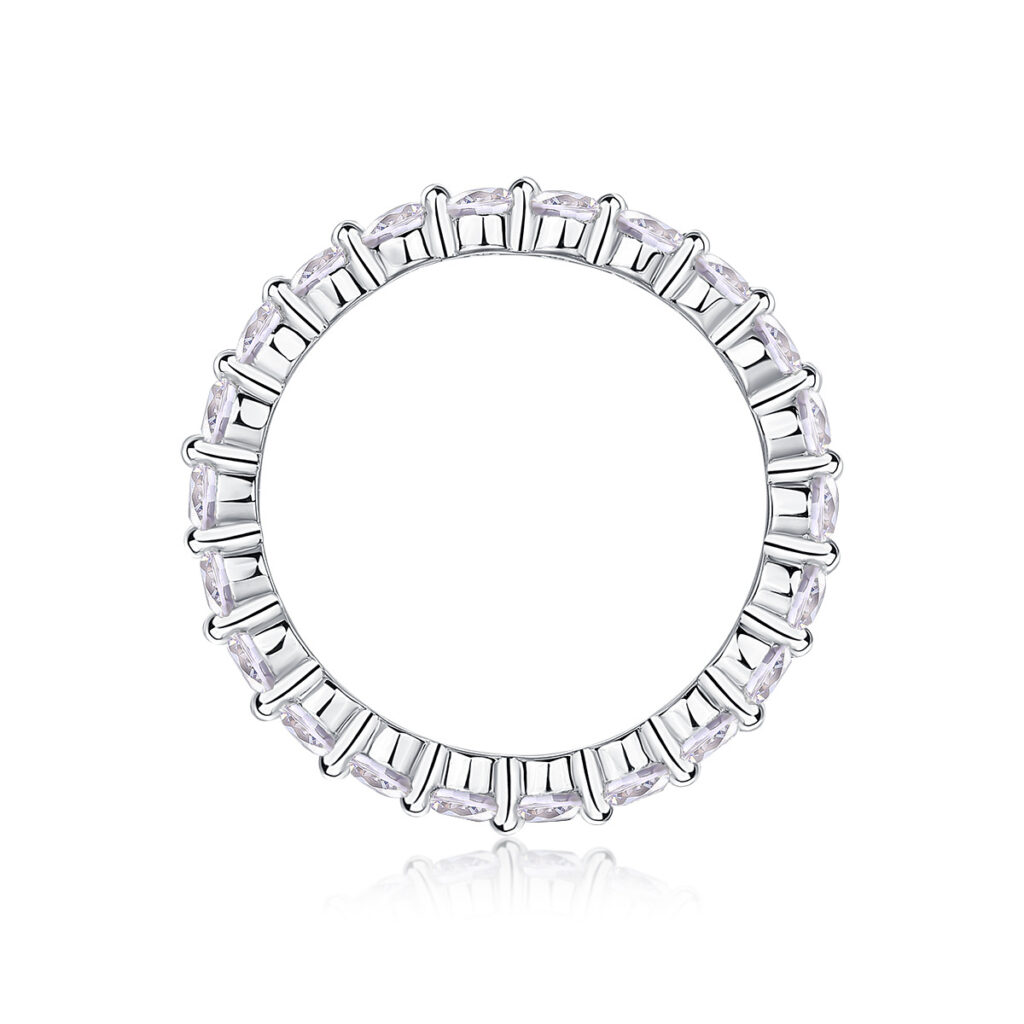 S925 Silver Capture the Moment Ring Moissanite Full Closed Ring Cross-border Temu Hot Sale New Source Wholesale