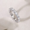 S925 Silver Starry Ring Moissanite New Women's Ring Cross-border TikTok Hot Sale Closed Ring Wholesale Source